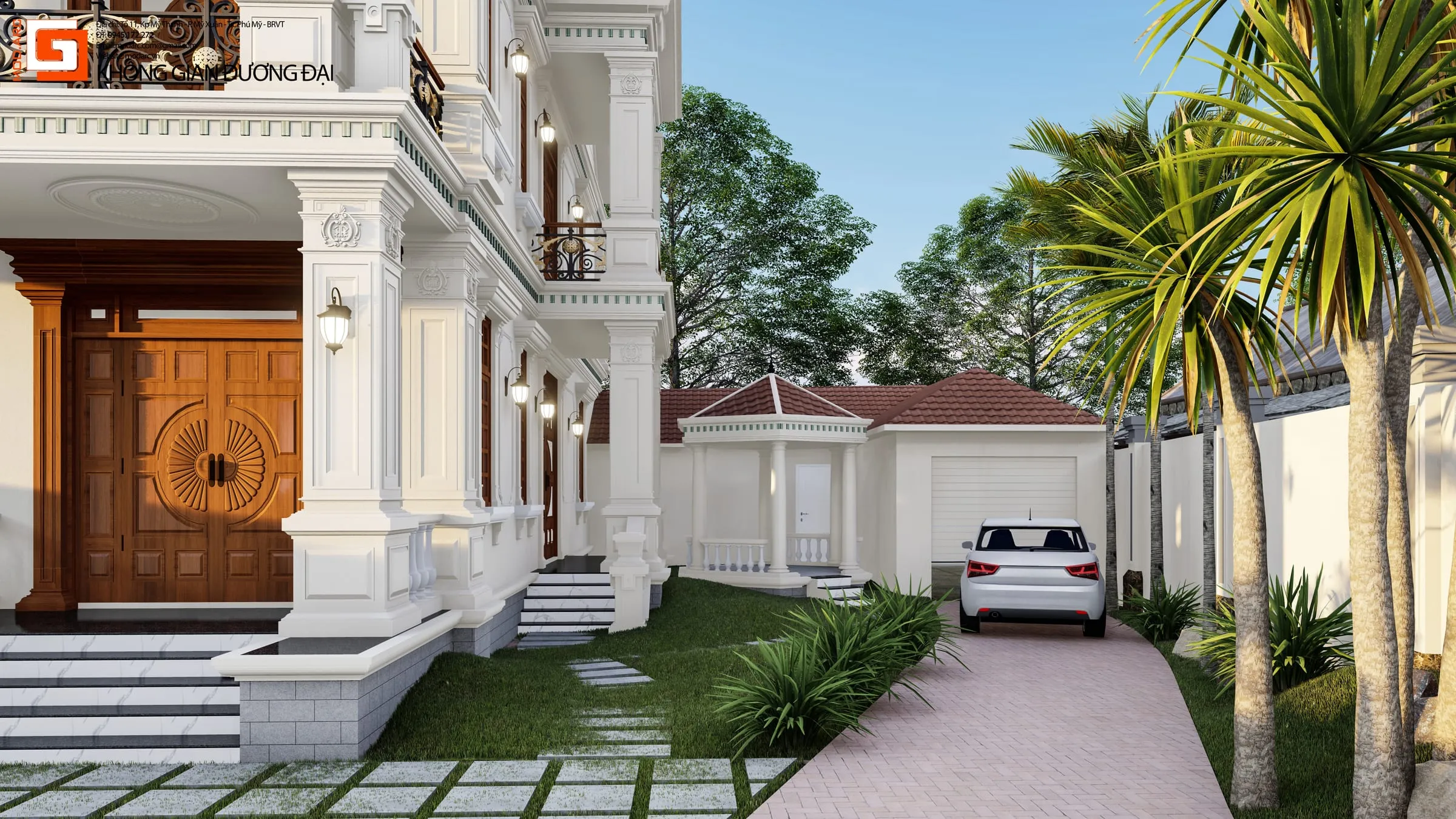 Biệt thự anh Sơn – phối cảnh 3